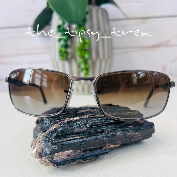 Ray-Ban Other - Ray Ban Mens Gunmetal and Brown 3498 Sunglasses